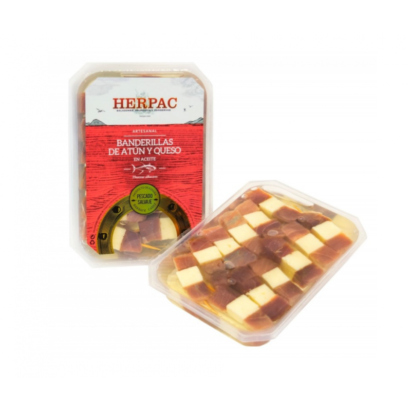 BANDERILLAS DE ATÚN Y QUESO HERPAC